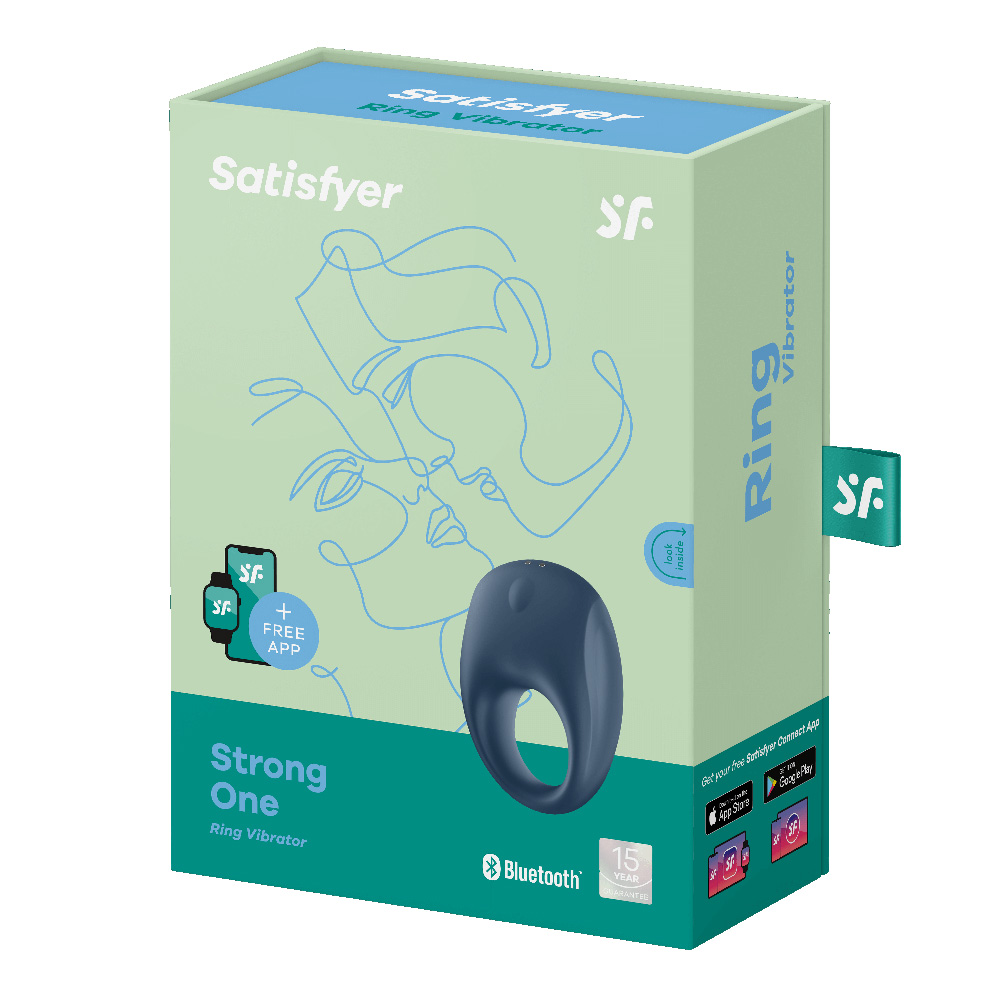 Satisfyer Strong One Ring Blue 1 Satisfyer Strong One Ring Blue