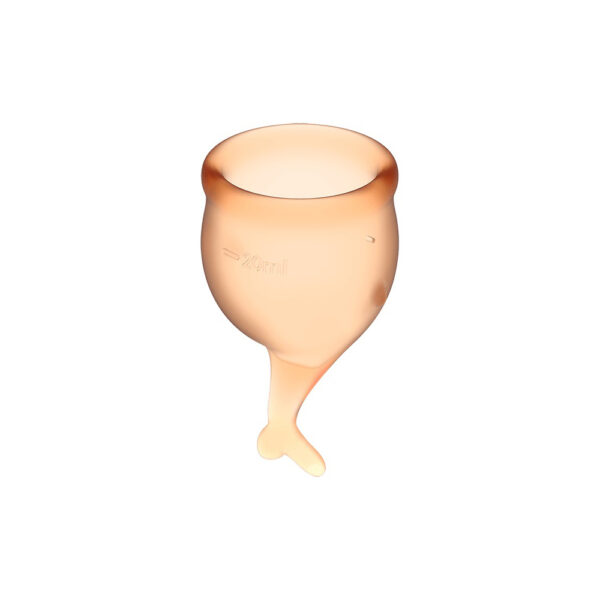 Satisfyer Feel Secure Menstrual Cup Orange - Image 2