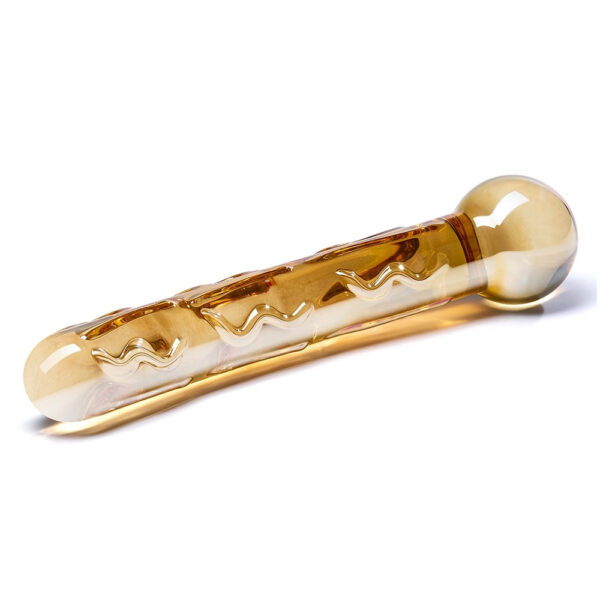 Orange Tickler Glass Dildo - Image 2
