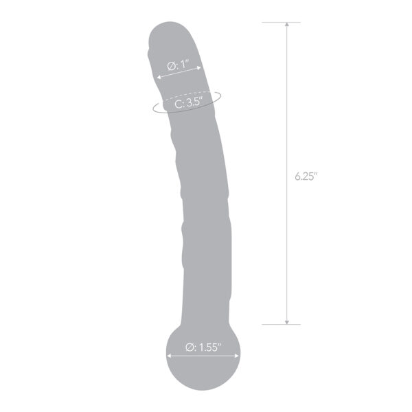 Orange Tickler Glass Dildo - Image 3