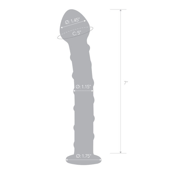 Blue Spiral Glass Dildo - Image 3