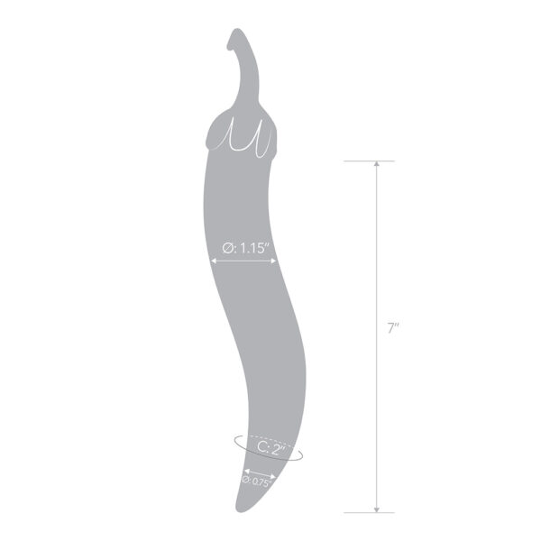 Glass Naturals Chili Pepper Dildo - Image 3