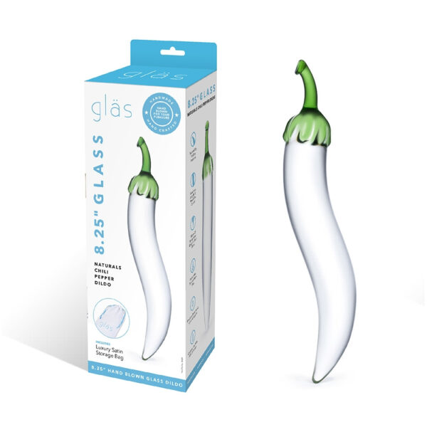 Glass Naturals Chili Pepper Dildo