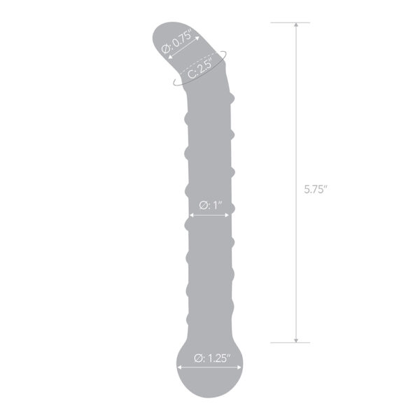 Mr. Swirly 6.5" G-Spot Glass Dildo - Image 3