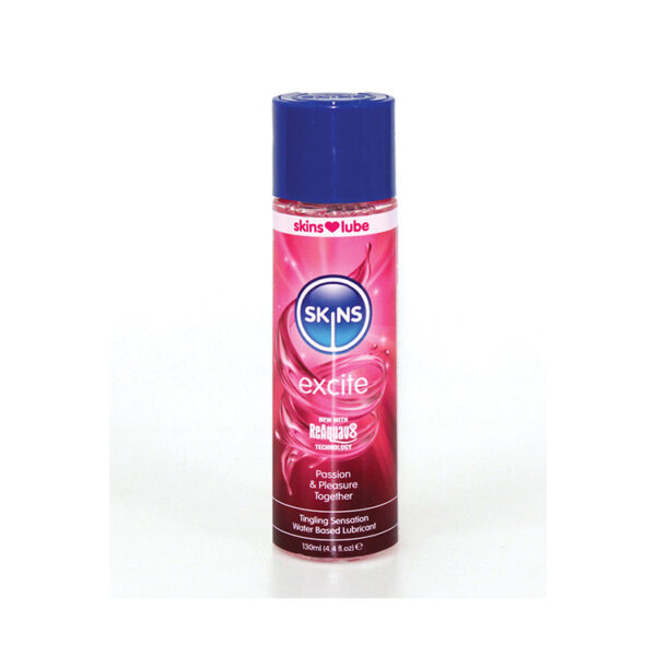 Skins Excite Tingling Water-based Lubricant 4.4 oz.