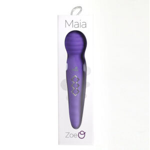 Zoe Twisty USB Rechargeable Dual Vibrating Pleasure Wand Neon Purple