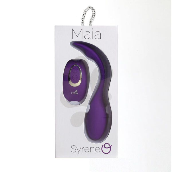 Syrene Remote Control Luxury USB Rechargeable Bullet Vibrator Neon Purple