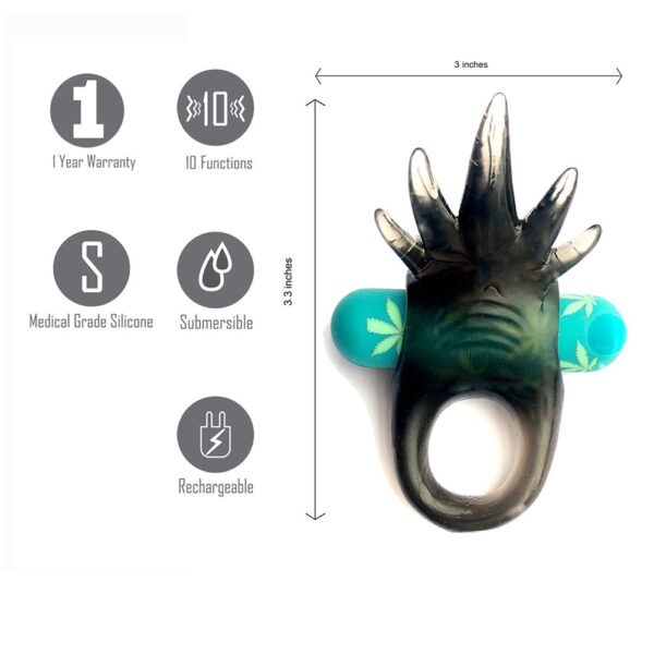 Ziggy Rechargeable Vibrating Erection Enhancer Ring - Image 3