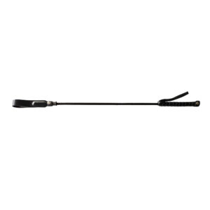 Long Riding Crop Slim Tip 24" Black