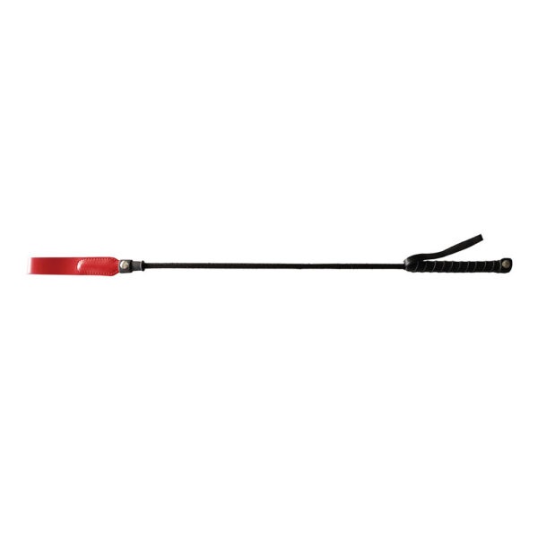 Long Riding Crop Slim Tip 24" Red