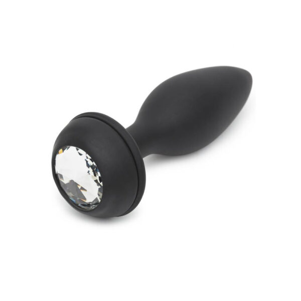Happy Rabbit Rechargeable Vibrating Butt Plug Large Black/Purple - Image 2