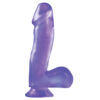 Basix Rubber Works 6.5" Dong with Suction Cup Purple - Image 2