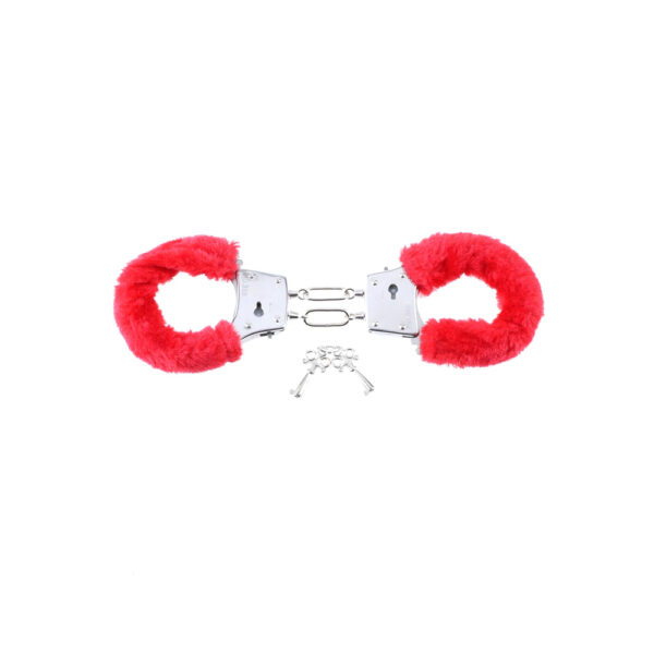 Fetish Fantasy Series Beginner's Furry Cuffs Red - Image 2