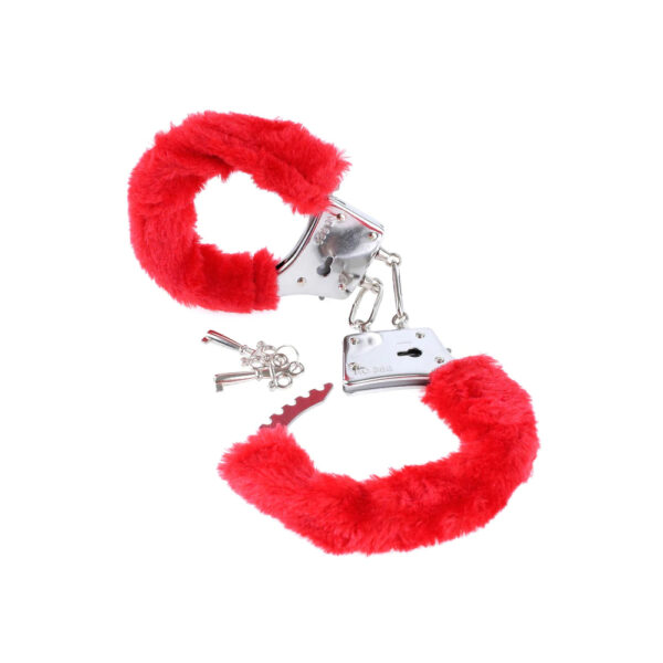 Fetish Fantasy Series Beginner's Furry Cuffs Red - Image 3