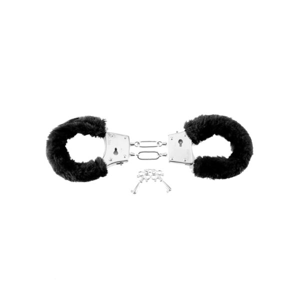 Fetish Fantasy Series Beginner's Furry Cuffs Black - Image 2