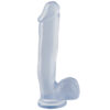Basix Rubber Works 12" Dong with Suction Cup Clear - Image 2