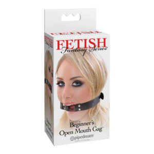 Fetish Fantasy Series Beginner's Open Mouth Gag Black