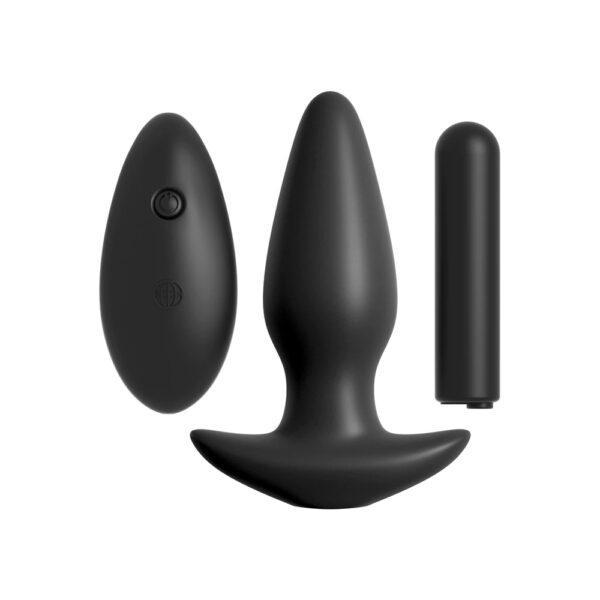 Anal Fantasy Collection Remote Control Silicone Plug Black - Image 2