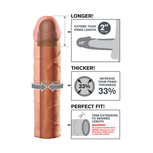 Fantasy X-tensions Perfect 2" Extension Flesh - Image 3