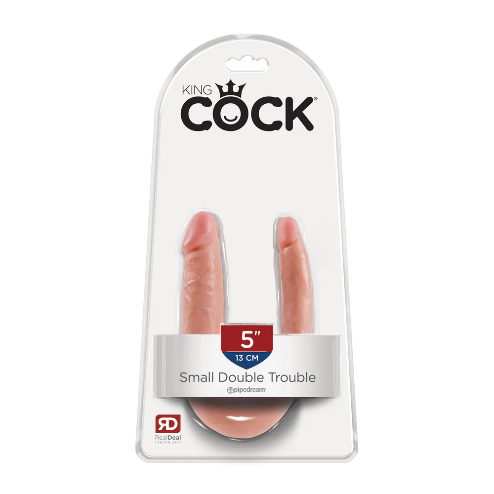 King Cock U-Shaped Small Double Trouble Flesh 1 King Cock U-Shaped Small Double Trouble Flesh