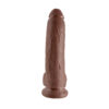 King Cock 9" Cock with Balls Brown - Image 2