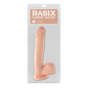 Basix Rubber Worx 12" Mega Dildo Flesh