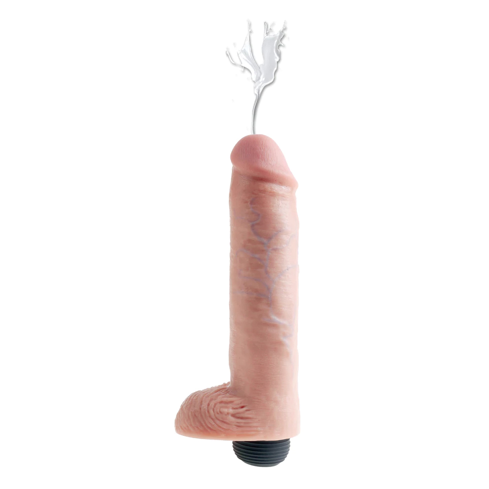 King Cock 10" Squirting Cock w/ Balls Flesh 2 King Cock 10" Squirting Cock w/ Balls Flesh - Image 2