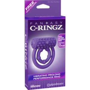 Fantasy C-Ringz Vibrating Prolong Performance Ring Purple