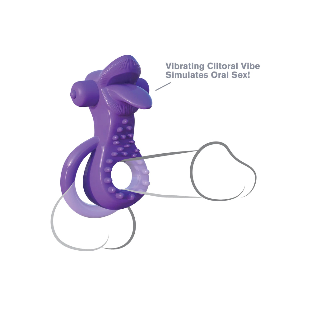 Fantasy C-Ringz Lovely Licks Couples Ring Purple 3 Fantasy C-Ringz Lovely Licks Couples Ring Purple - Image 3
