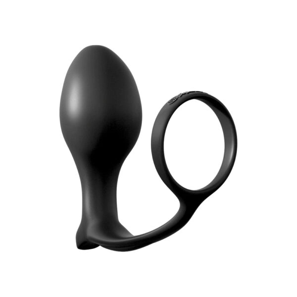 Anal Fantasy Collection Ass-Gasm Cockring Advanced Plug Black - Image 3