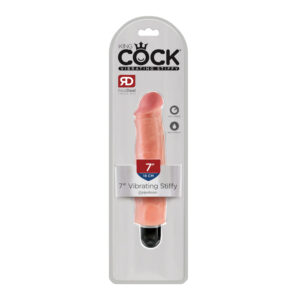King Cock 7" Vibrating Stiffy Flesh