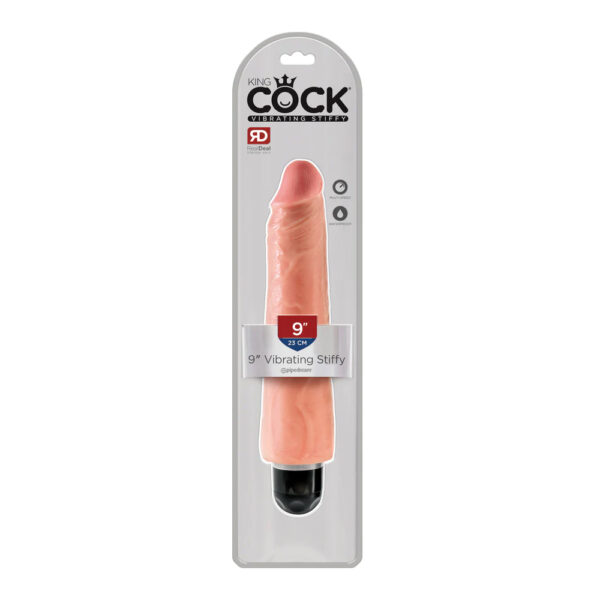 King Cock 9" Vibrating Stiffy Flesh