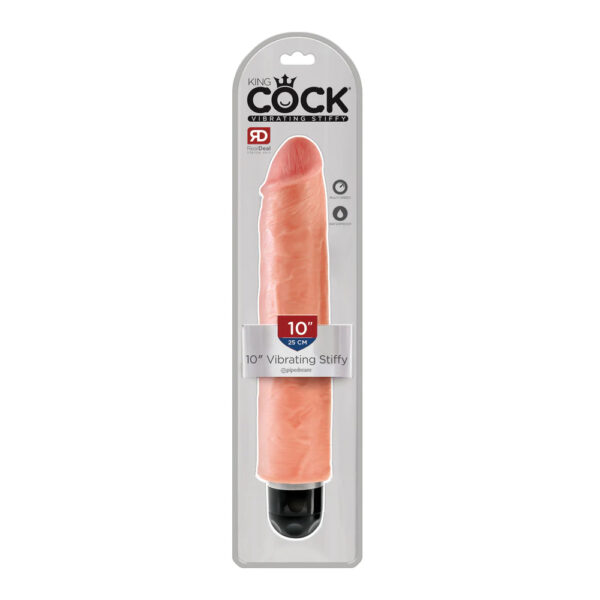 King Cock 10" Vibrating Stiffy Flesh