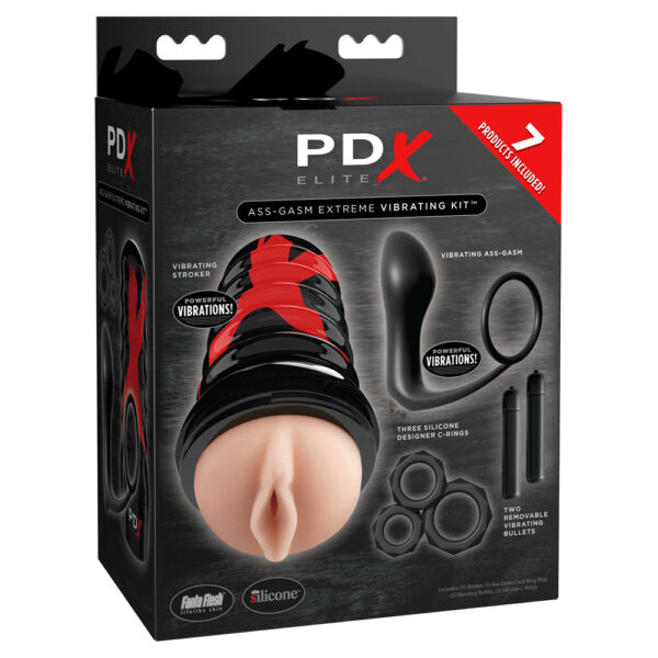 PDX Elite Ass-Gasm Extreme Vibrating Kit