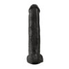 King Cock 15" Cock With Balls Black - Image 2