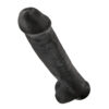King Cock 15" Cock With Balls Black - Image 3
