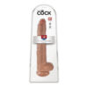 King Cock 14" Cock With Balls Tan