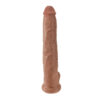 King Cock 14" Cock With Balls Tan - Image 2