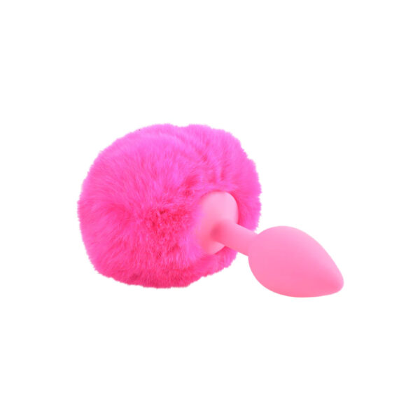 Neon Bunny Tail Pink - Image 3