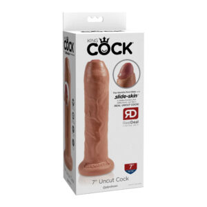 King Cock 7" Uncut Cock Tan