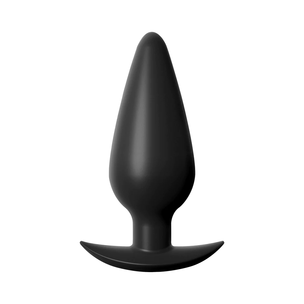 Anal Fantasy Elite Collection Small Weighted Silicone Plug Black 2 Anal Fantasy Elite Collection Small Weighted Silicone Plug Black - Image 2