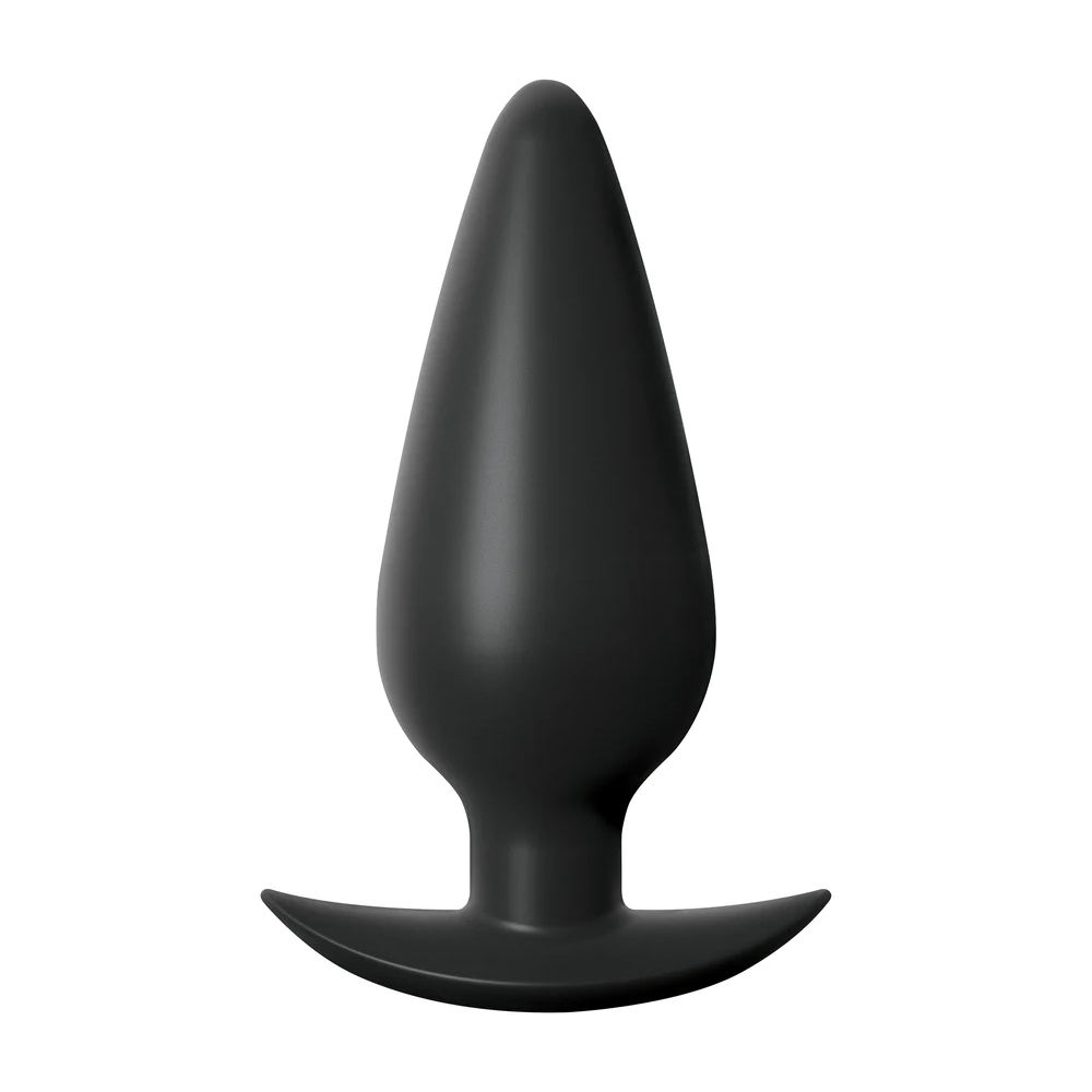 Anal Fantasy Elite Collection Large Weighted Silicone Plug Black 2 Anal Fantasy Elite Collection Large Weighted Silicone Plug Black - Image 2