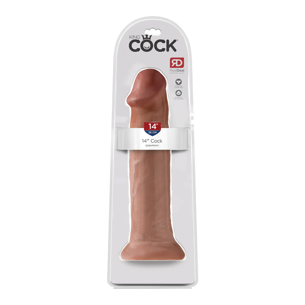 King Cock 14" Cock Tan 1 King Cock 14" Cock Tan