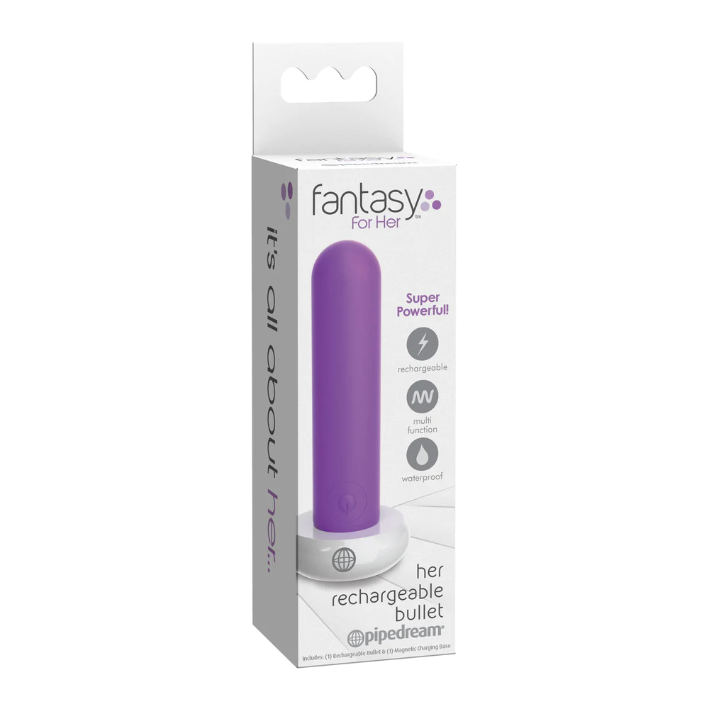 Fantasy For Her Her Rechargeable Bullet Purple 1 Fantasy For Her Her Rechargeable Bullet Purple