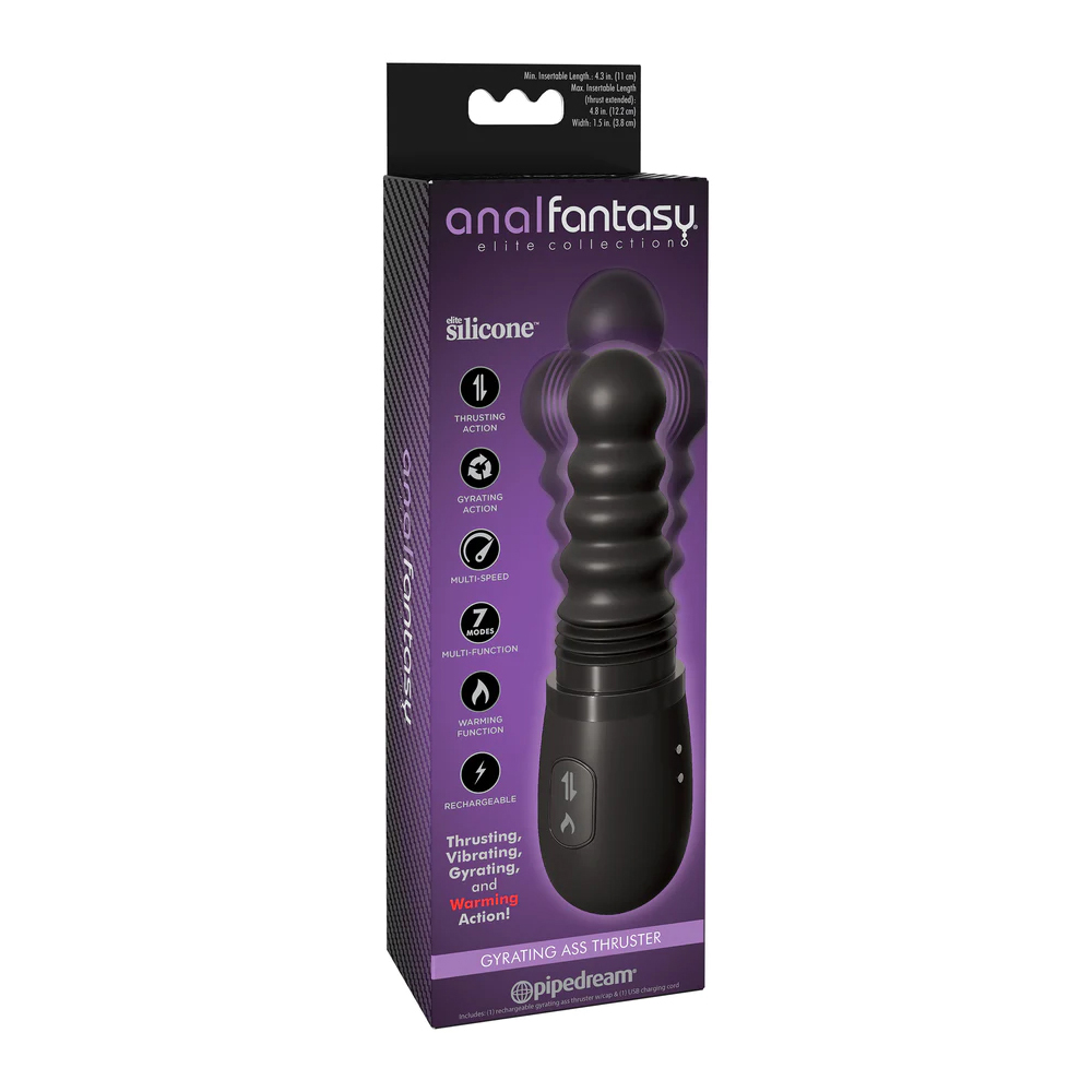 Anal Fantasy Elite Collection Gyrating Ass Thruster Black 1 Anal Fantasy Elite Collection Gyrating Ass Thruster Black