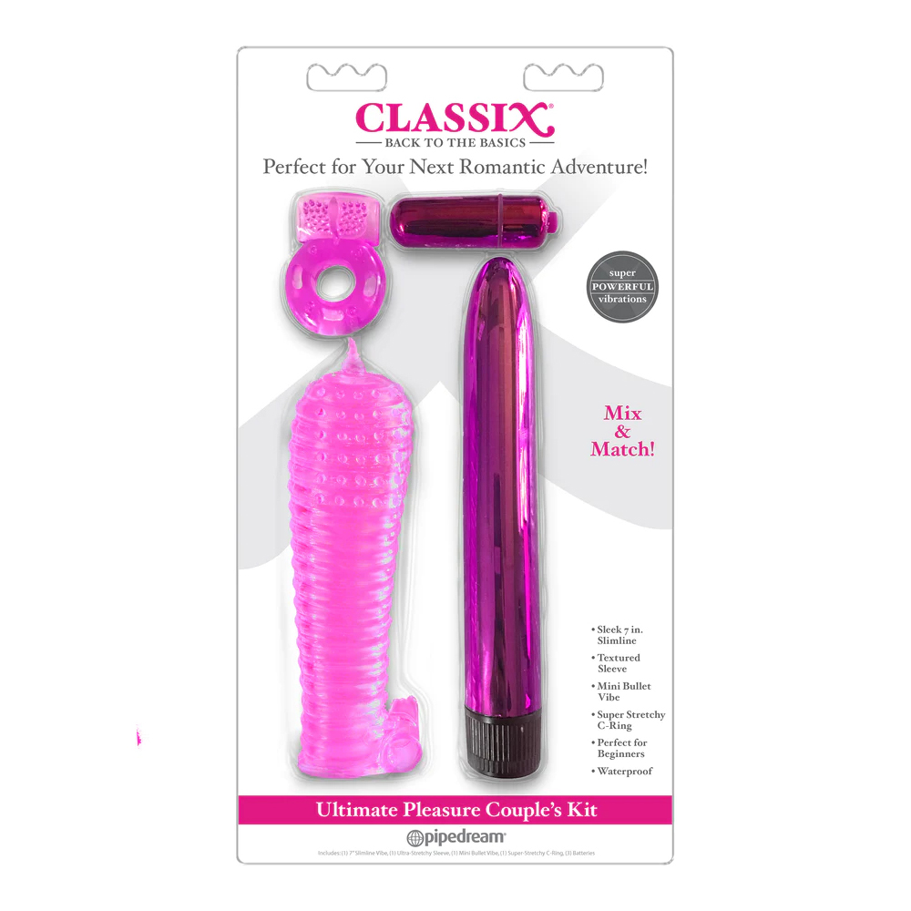 Classix Ultimate Pleasure Couples Kit Pink 1 Classix Ultimate Pleasure Couples Kit Pink