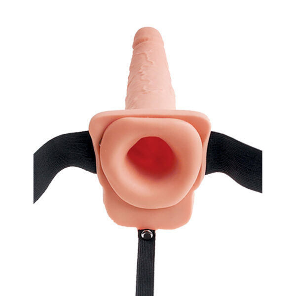 Fetish Fantasy 7.5" Hollow Squirting Strap-On With Balls Flesh - Image 2