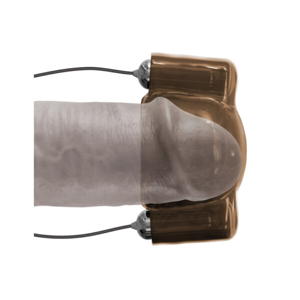 Classix Dual Vibrating Head Teaser Black/Smoke - Image 3