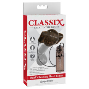 Classix Dual Vibrating Head Teaser Black/Smoke