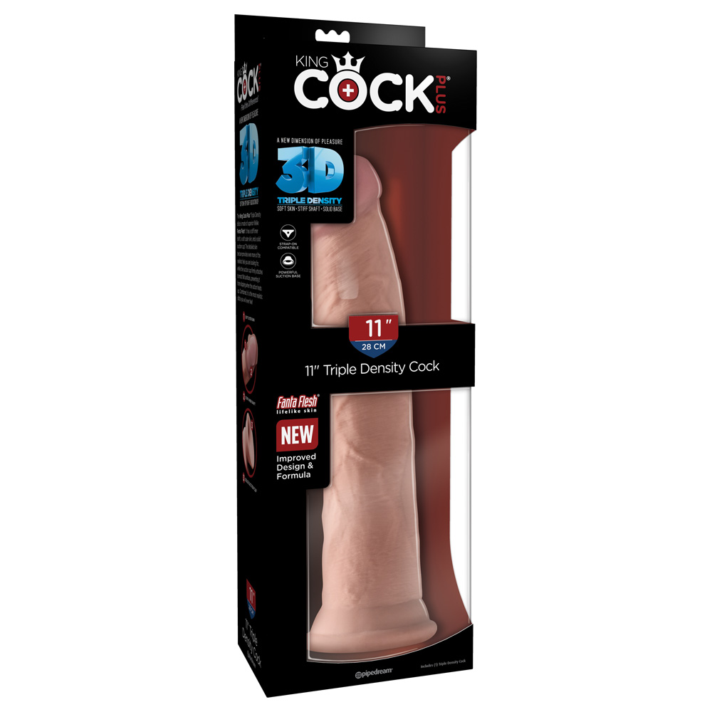 King Cock Plus 11" Triple Density Cock 1 King Cock Plus 11" Triple Density Cock